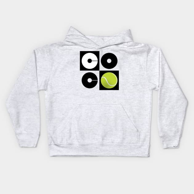 COCO GAUFF Kids Hoodie by David Hurd Designs